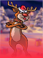 Santa vs Rudolf-bg