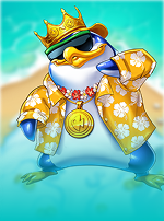 Bling Bling Penguin Ice On The Beach